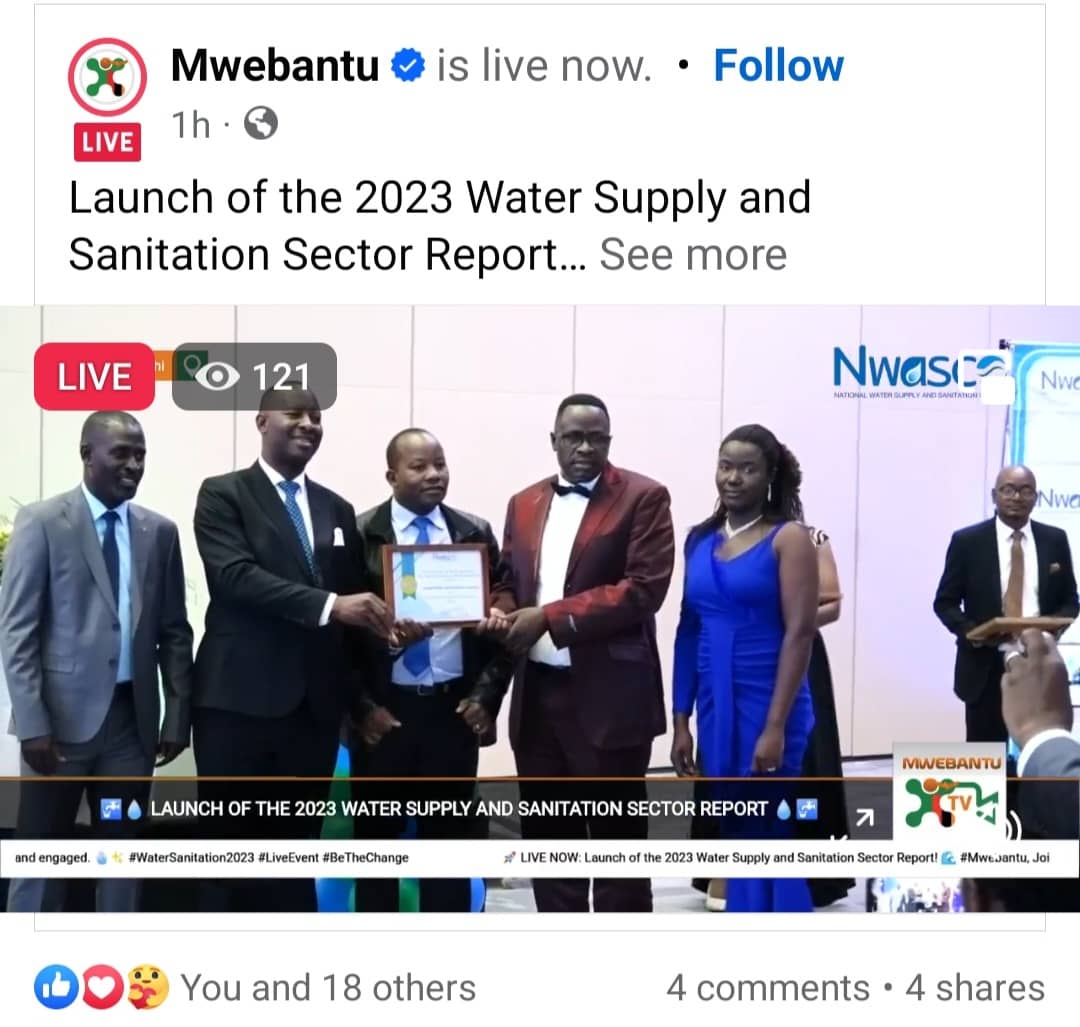 Luapula Water Wins First Prize Award in Rural Water